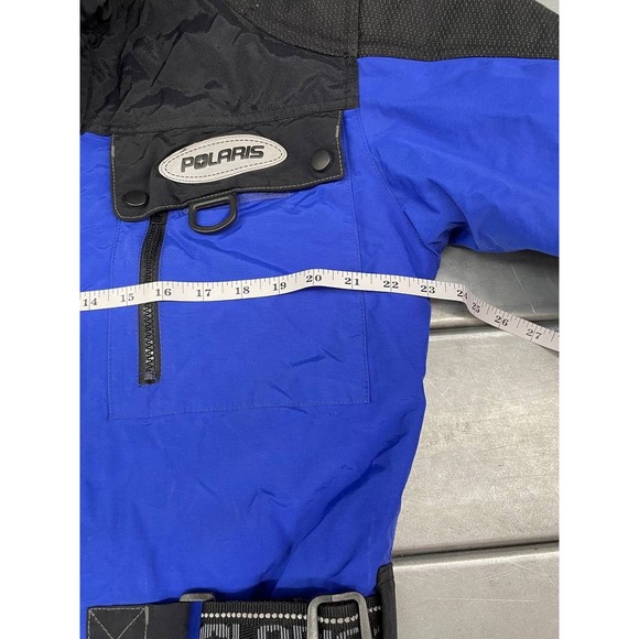 Polaris Snowmobile Xplorer Jacket Mens MT Blue Black Insulated Winter Coat - Picture 12 of 15